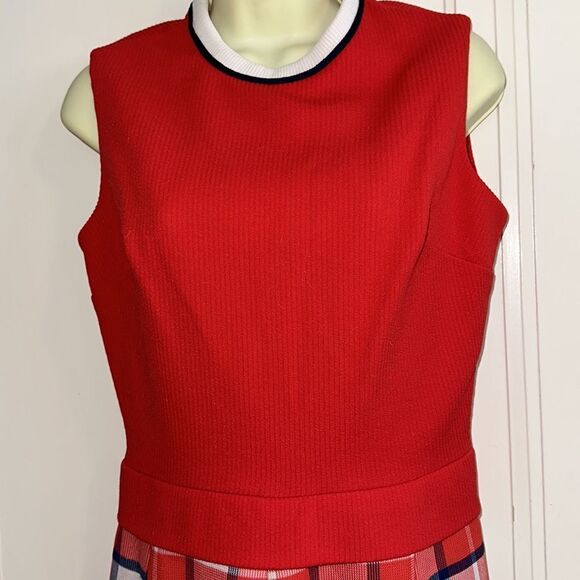 Vintage 70s Jerell of Texas red, white & blue sleeveless mini dress with jacket - Picture 8 of 10